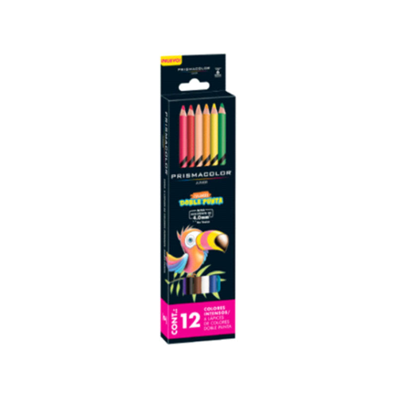 Colores Largos Doble Punta Prismacolor C/6 pzas