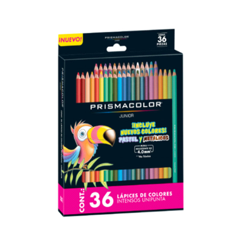 Colores Largos Redondos Prismacolor C/36 pzas