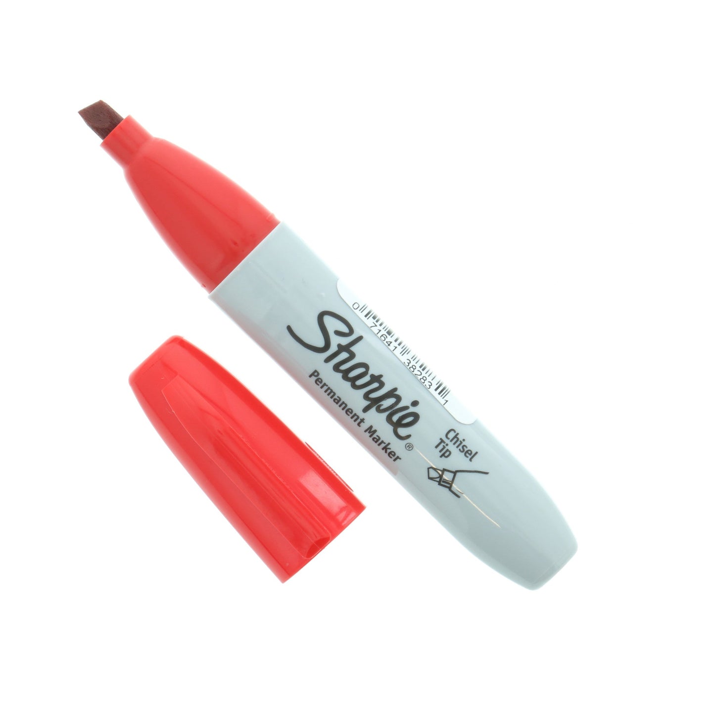 Marcador Permanente Cincel Rojo Sharpie Newell