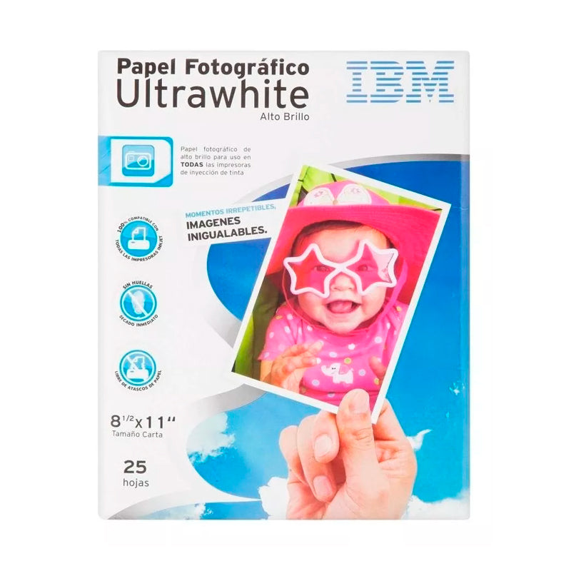 Papel Fotográfico 17R7945 T/Carta Paquete/25 piezas IBM