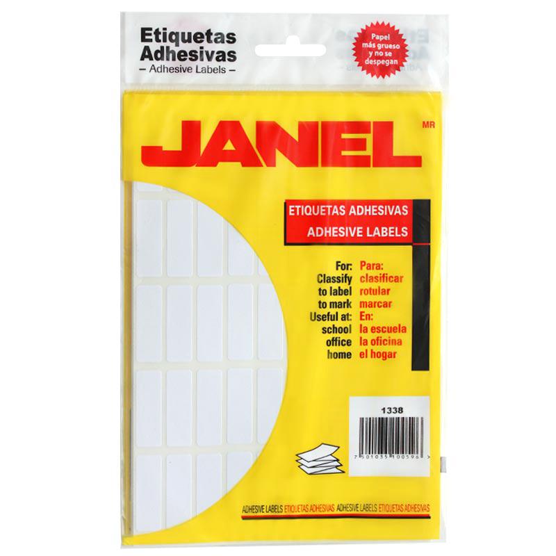 Etiqueta Adhesiva Econopack Blanca #6 13 x 38 mm Janel