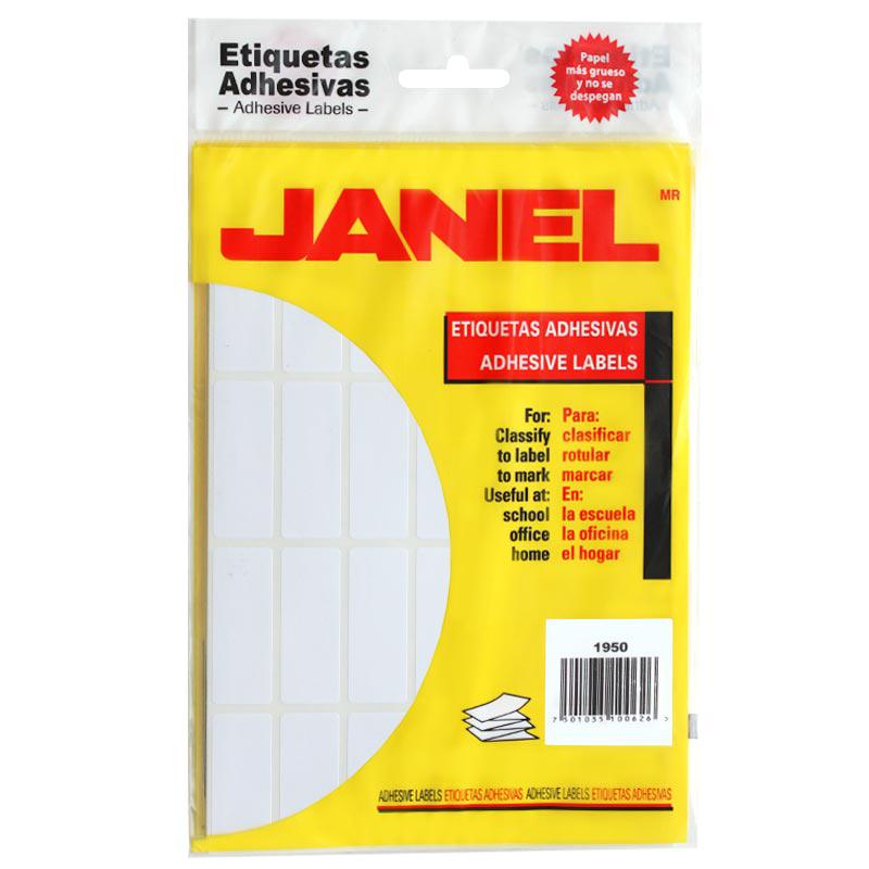 Etiqueta Adhesiva Clasica Blanca #15 19 X 50 mm Janel