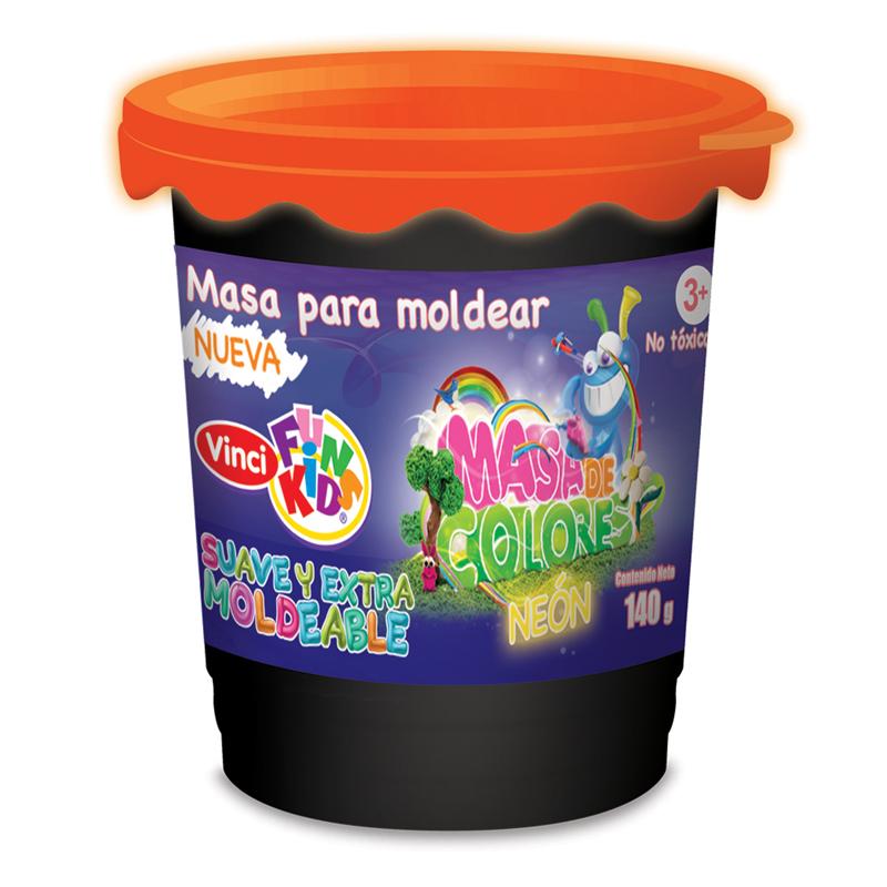 Masa P/Moldear Naranja Neón 140 grs Fun Kids Dixon