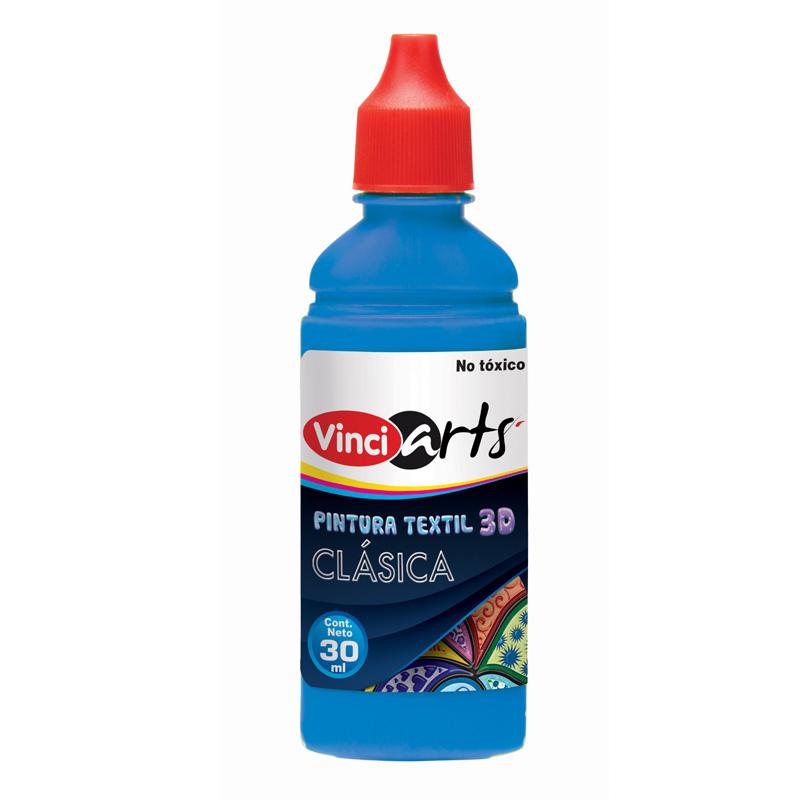 Pintura Textil Clásica Azul Cobalto 30 ml Bote Vinci Dixon