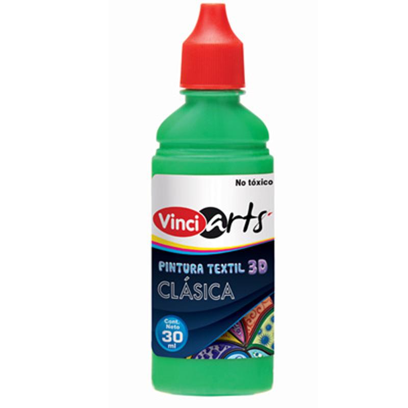 Pintura Textil Clásica Verde 30 ml Bote Vinci Dixon