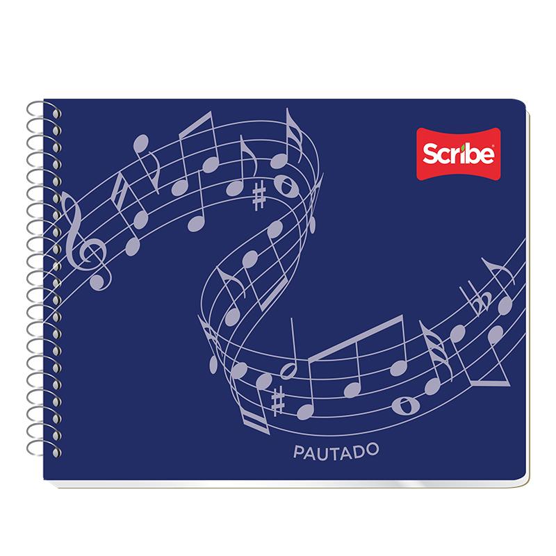 Cuaderno Pautado Forma Italiana Doble Arillo 50 hjs Clásico Scribe