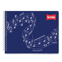 Cuaderno Pautado Forma Italiana Doble Arillo 50 hjs Clásico Scribe