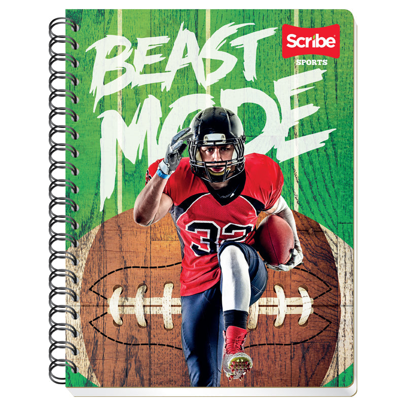 Cuaderno Profesional Doble Arillo Raya 100 hjs Sports Scribe