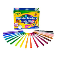 Plumones Punto Fino Wonder Markers Caja con 20 piezas Crayola