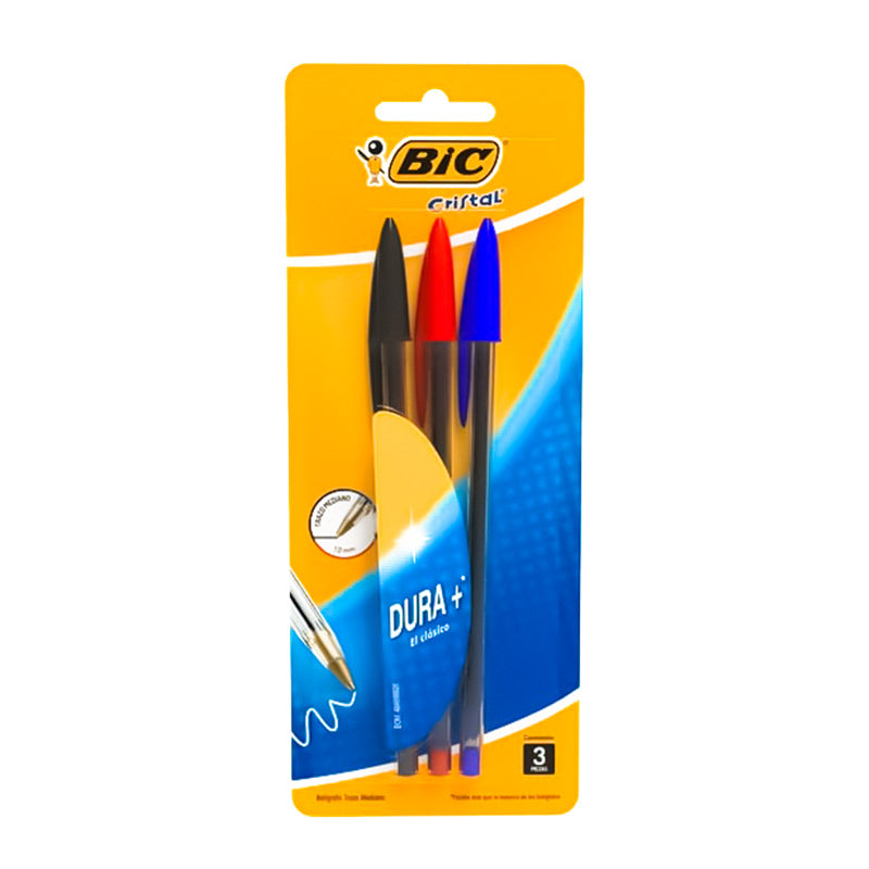 Bolígrafo Punto Medio Surtido Blister 3 piezas Bic