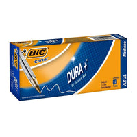 Bolígrafo Punto Medio Azul Dura Más 12 piezas Bic