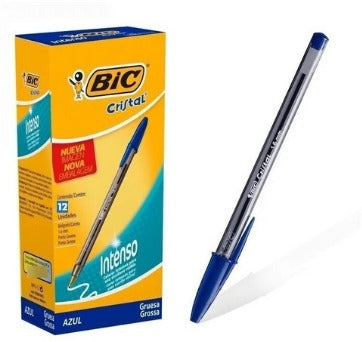 Bolígrafo Punto Grueso Azul Intenso C/12 piezas Bic