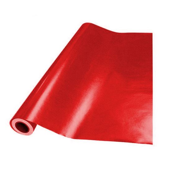 Papel Metalizado Liso Brillante Rojo Rollo 25 mts Navi Plastic