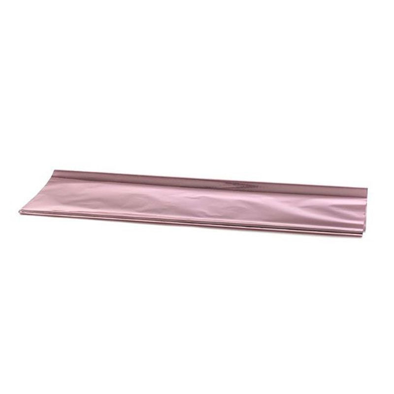 PAPEL METALIZADO LISO BRILLANTE ROSA PASTEL PLIEGO