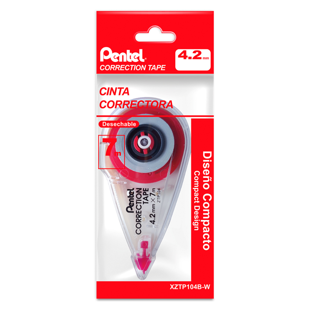 Corrector Cinta 4.2 mm x 7 mts 1 pza Pentel