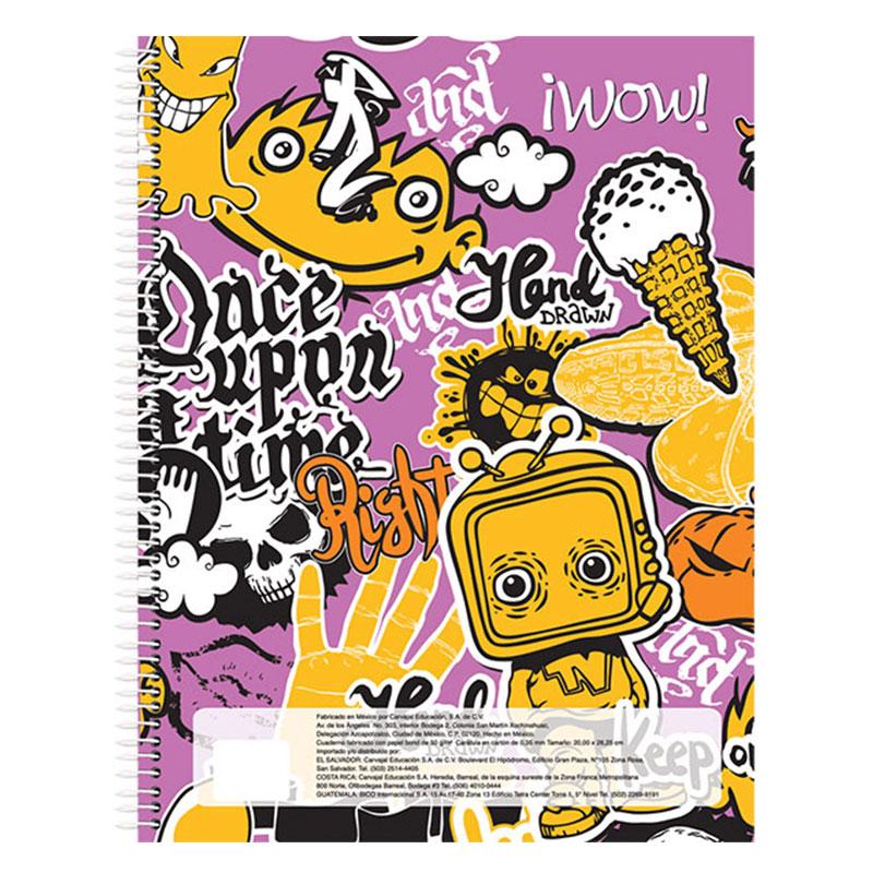 Cuaderno Profesional Espiral Cuadro Chico 100 hjs WOW Norma