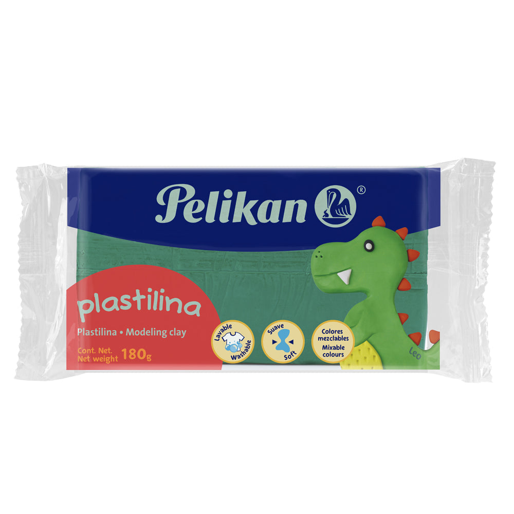 Plastilina Marqueta Verde Obscuro 180 grs Pelikan