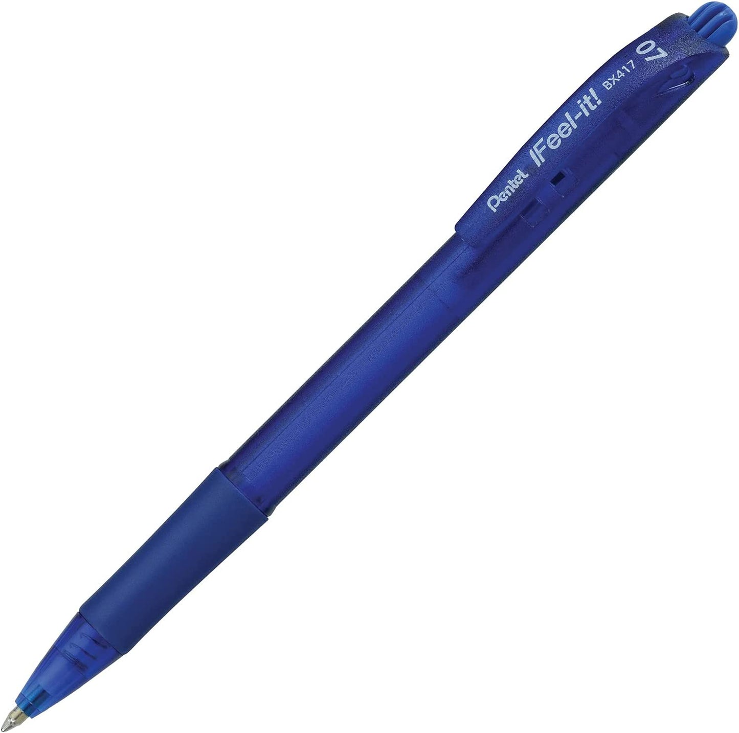 Bolígrafo Punto Fino Azul Retráctil Feel IT Pentel