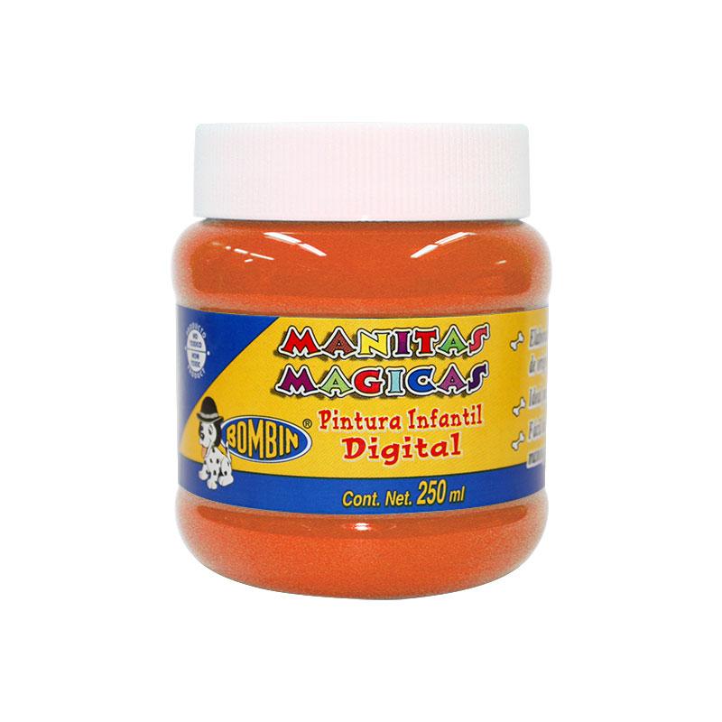 Pintura Digital Naranja 250 ml Manitas Mágicas Bombin Bote Rodin