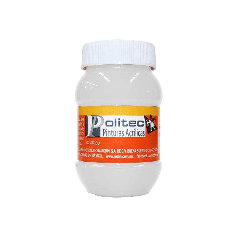 Pintura Acrílica Blanco De Titanio 100 ml Politec Bote Rodin