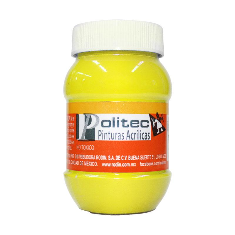 Pintura Acrílica Limón Hanza 100 ml Politec Bote Rodin