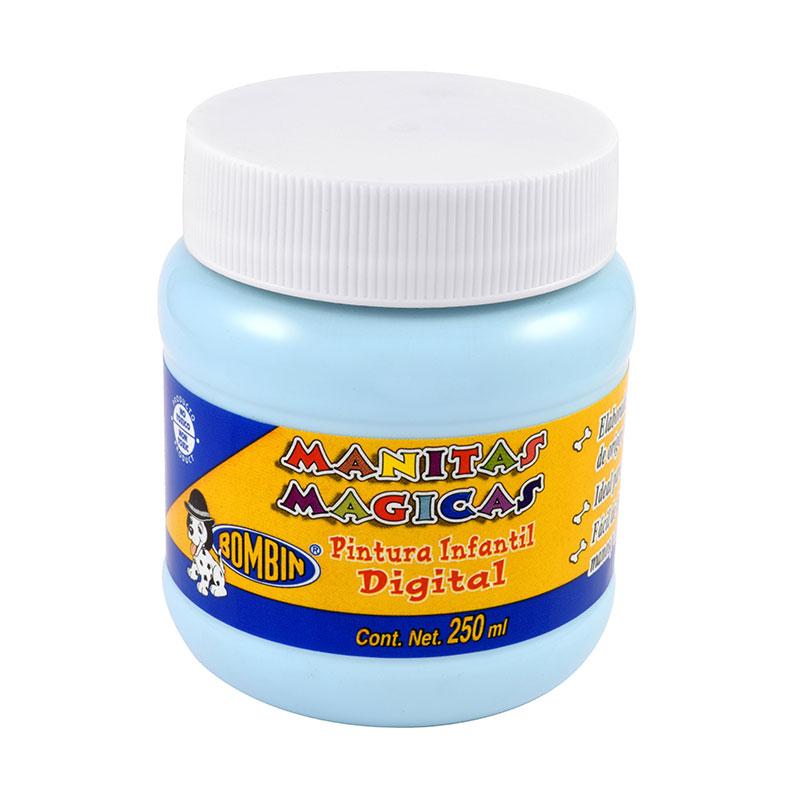 Pintura Digital Azul Pastel 250 ml Manitas Mágicas Bombin Bote Rodin