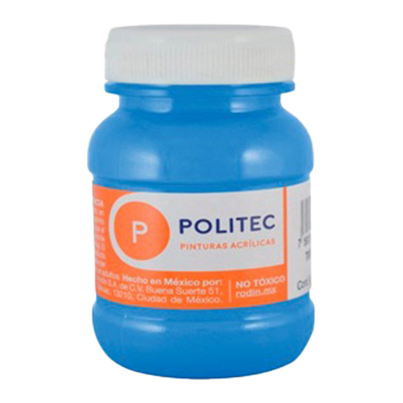 Pintura Acrílica Azul Celeste 100 ml Politec