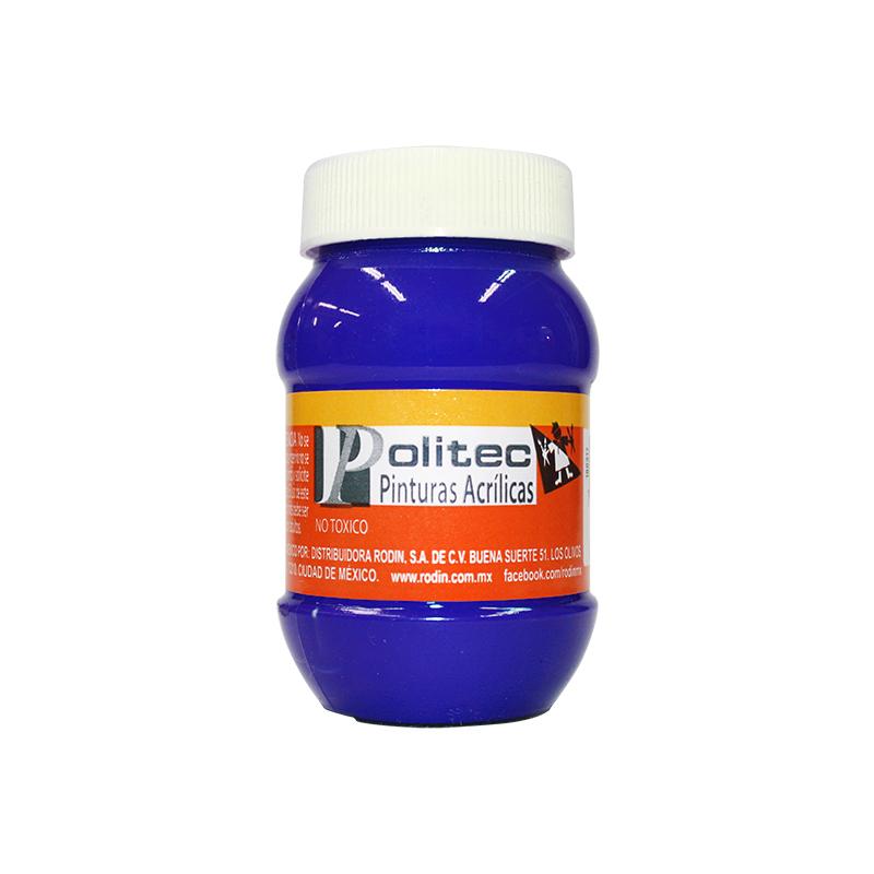 Pintura Acrílica Azul Ultramar 100 ml Politec Bote Rodin