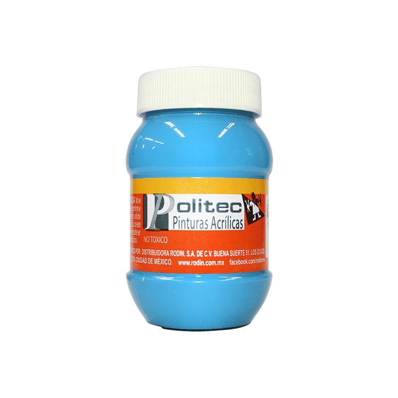 Pintura Acrílica Azul Pastel 100 ml Politec Bote Rodin