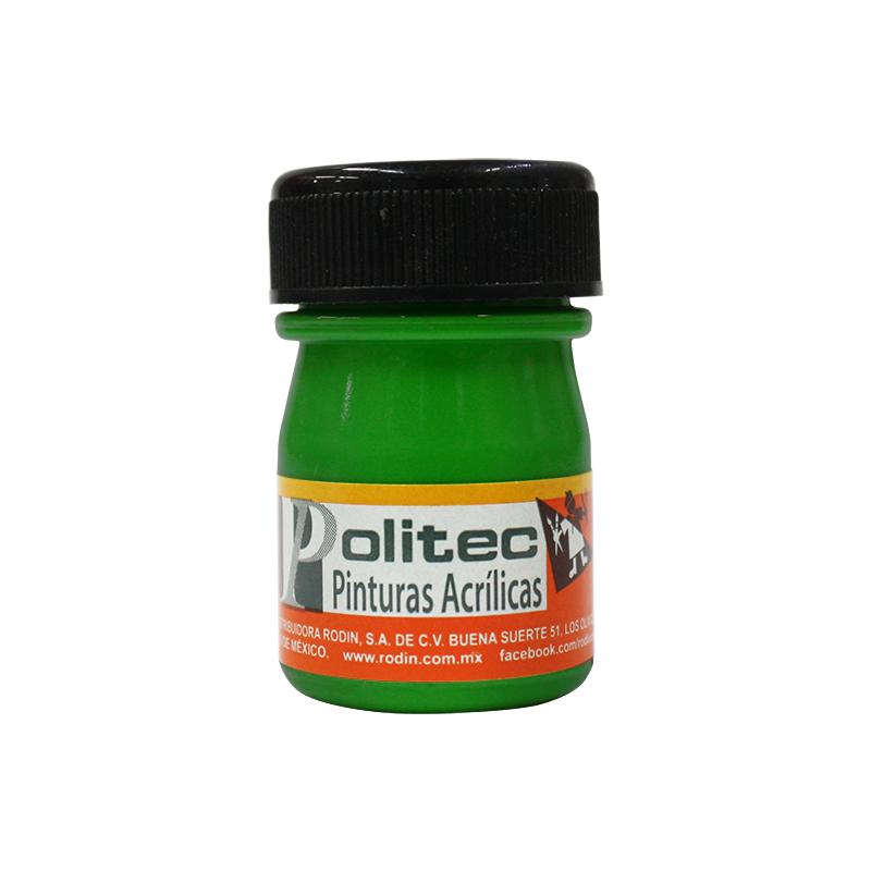 Pintura Acrilica Verde Obscuro 20 ml Politec Bote Rodin