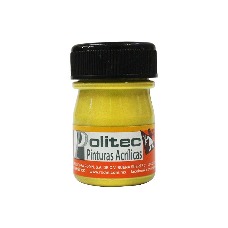 Pintura Acrílica Limón Hanza 20 ml Politec Bote Rodin