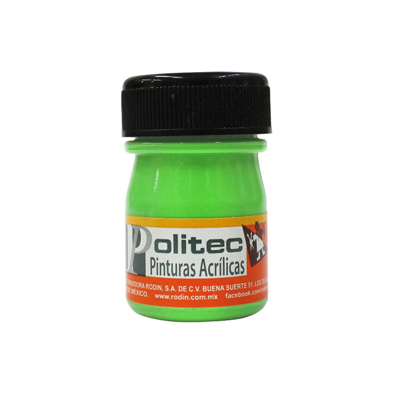 Pintura Acrílica Verde Claro 20 ml Politec Bote Rodin