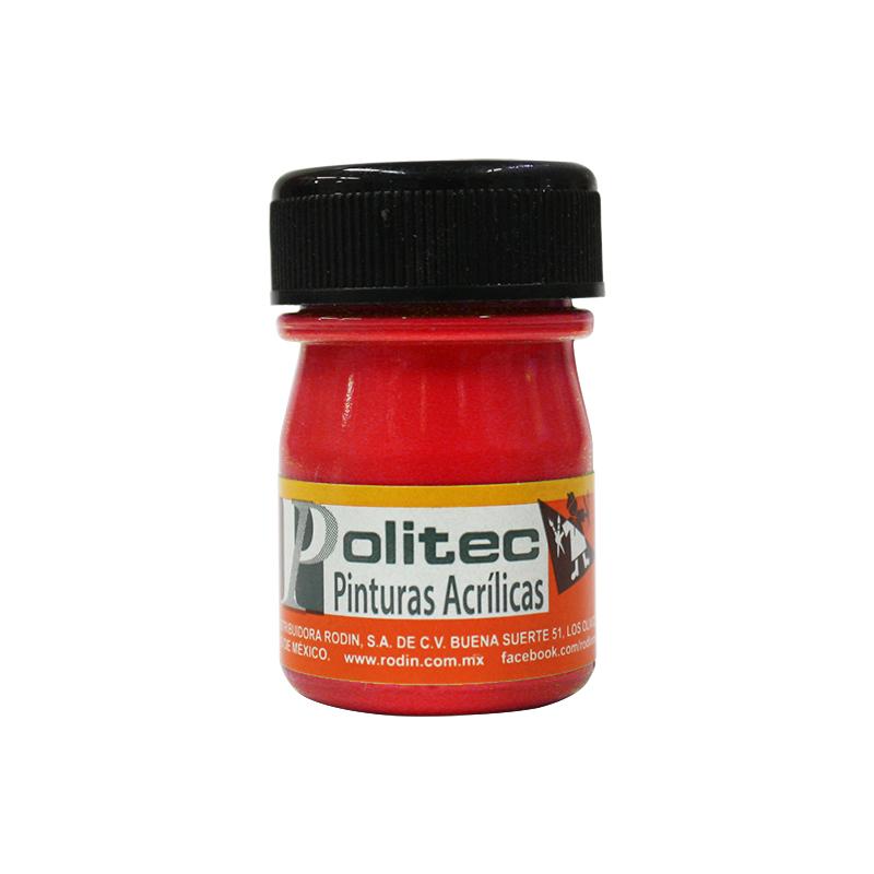 Pintura Acrílica Rojo 20 ml Politec Bote Rodin