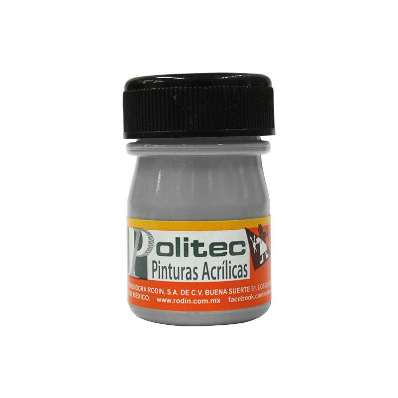 Pintura Acrilica Gris 20 ml Politec Bote Rodin