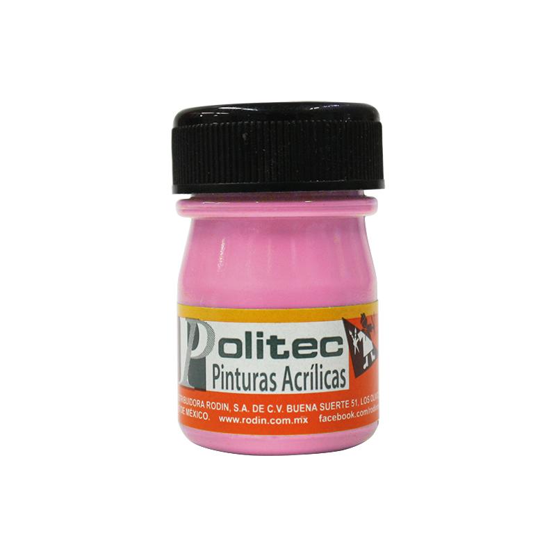 Pintura Acrilica Rosa Pastel 20 ml Politec Bote Rodin