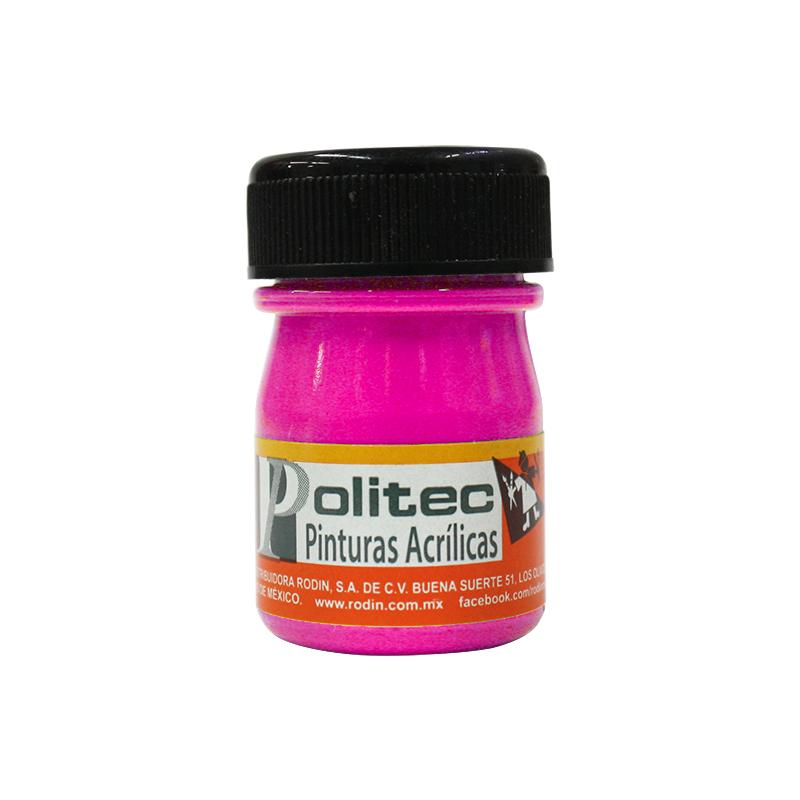 Pintura Acrílica Magenta Fluorescente 20 ml Politec Bote Rodin