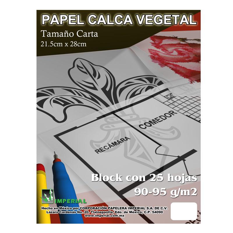 Block Vegetal Carta Transparente 25 hjs Imperial