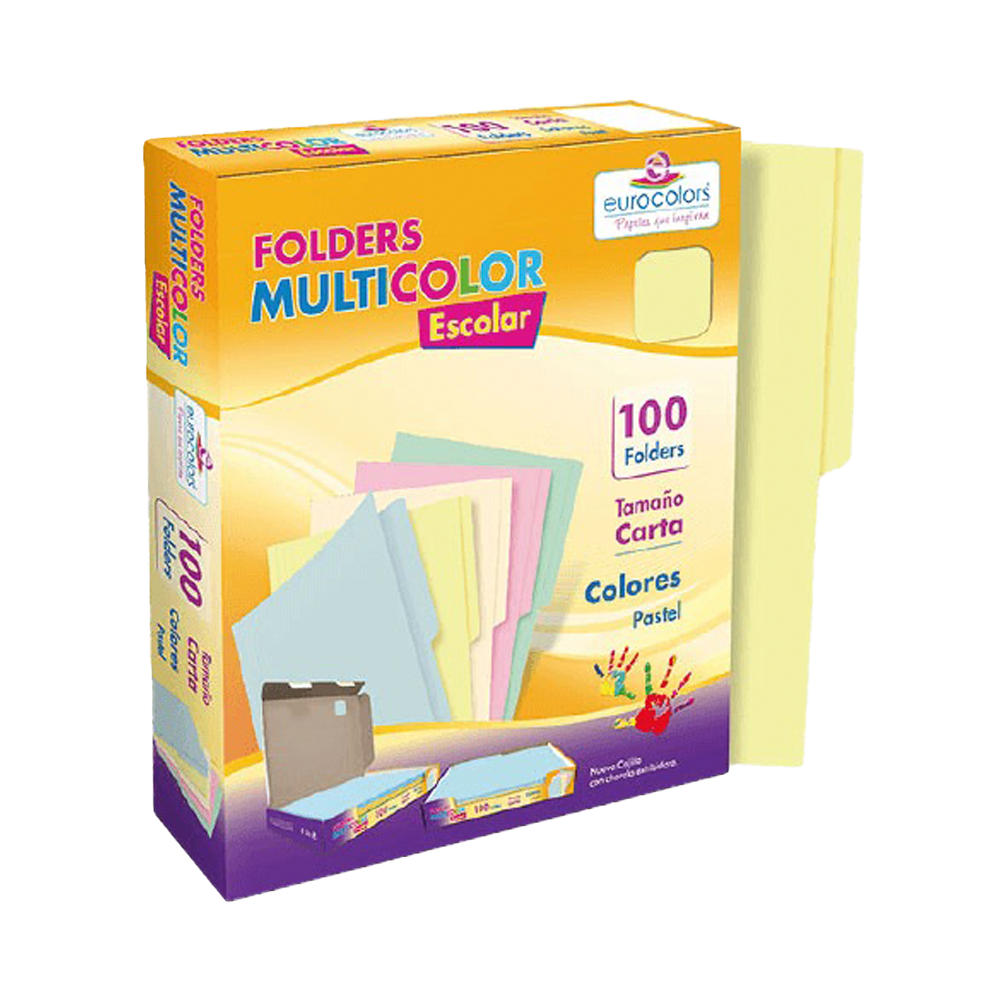 Folder Carta Crema Multicolor 1 pieza MAPASA