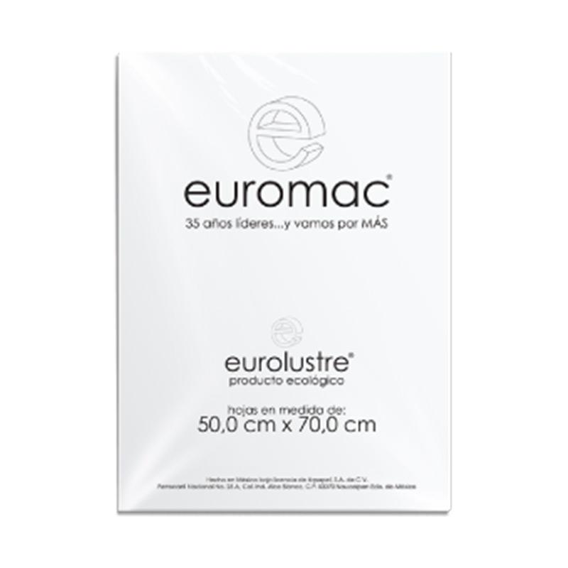 Papel Lustre Blanco 50 x 70 cm Paquete/25 piezas Euromac Arpapel