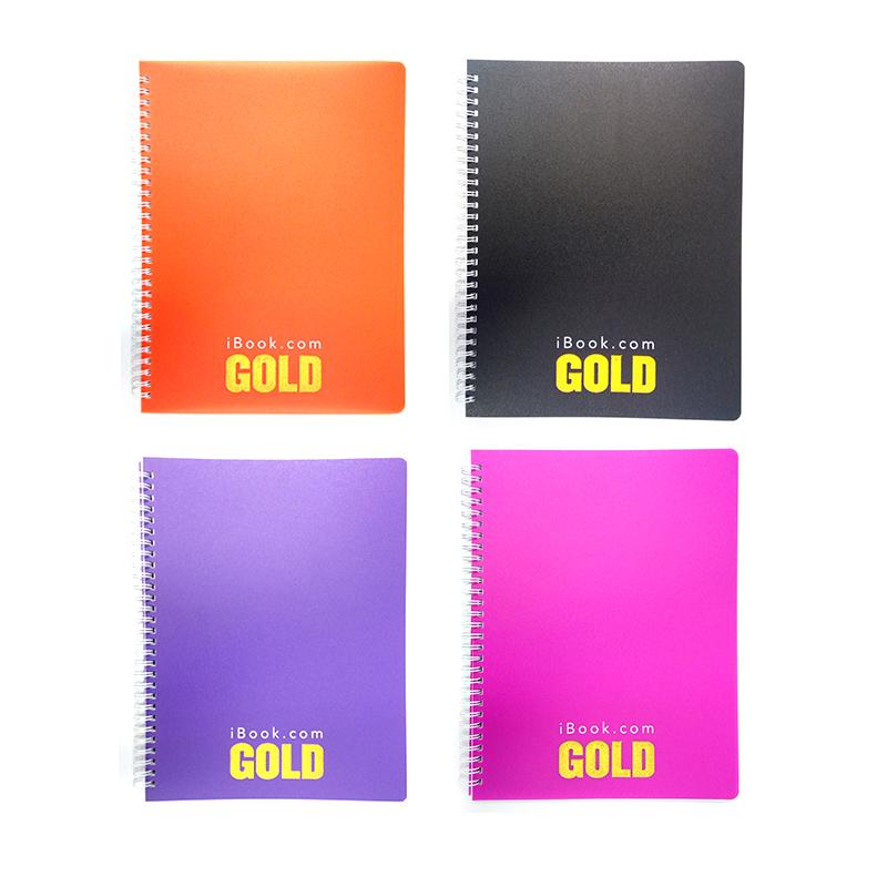 Cuaderno Profesional Doble Arillo Raya 100 hjs Gold Ibook