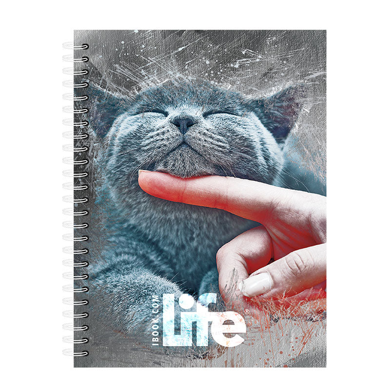 Cuaderno Francés Doble Arillo Cuadro Grande 100 hjs Life 2023 Ibook