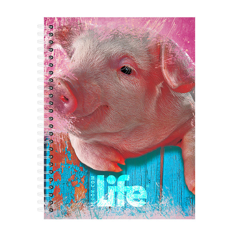 Cuaderno Francés Doble Arillo Cuadro Grande 100 hjs Life 2023 Ibook