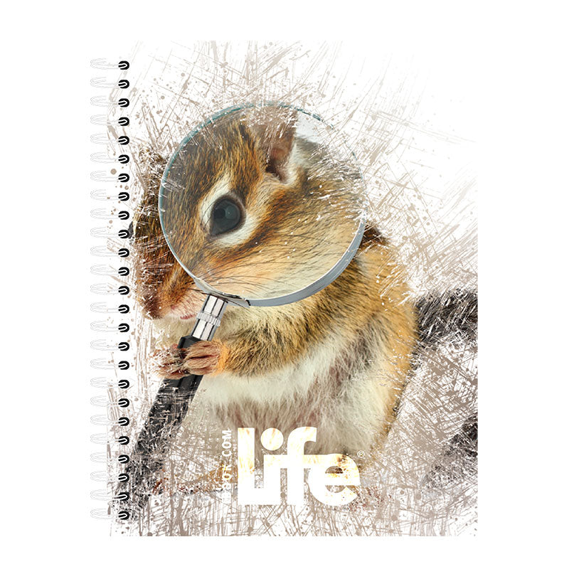 Cuaderno Francés Doble Arillo Cuadro Grande 100 hjs Life 2023 Ibook