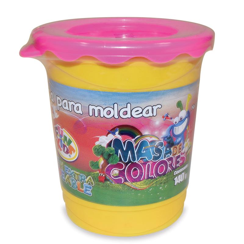 Masa P/Moldear Rosa 140 grs Fun Kids Dixon