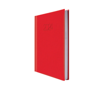 Agenda 2024 Diaria 14.5 x 20.5 cm Caribe Rojo Danpex