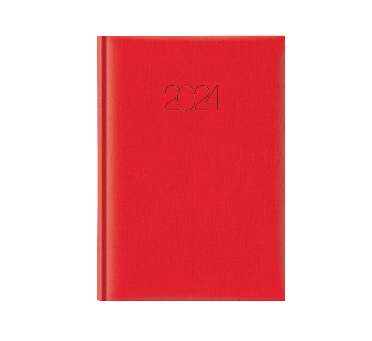 Agenda 2024 Diaria 14.5 x 20.5 cm Caribe Rojo Danpex