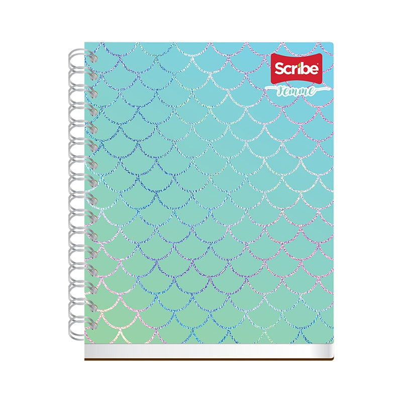 Cuaderno Doble Arillo Francés Pasta Dura Raya 150 hjs Scribe