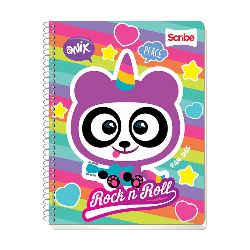 Cuaderno Profesional Espiral Cuadro Grande 100 hjs Onix Scribe