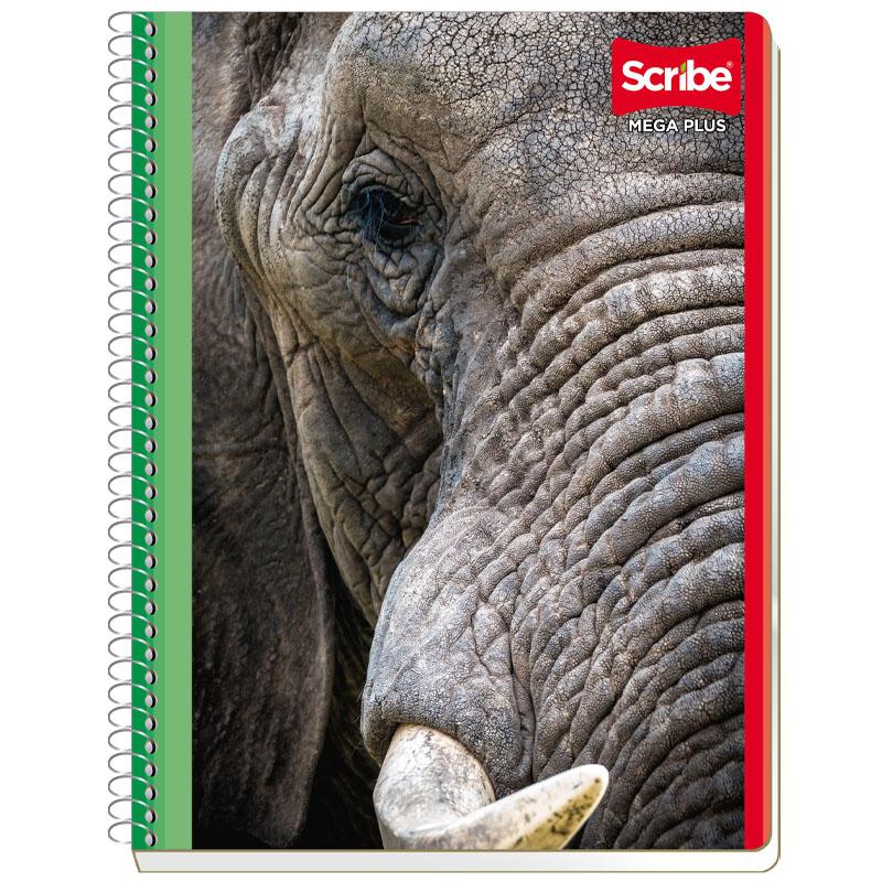 Cuaderno Profesional Espiral Doble Raya 100 hjs Mega Plus Scribe