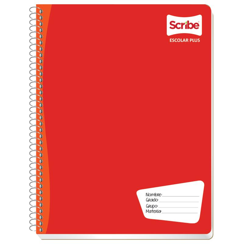 Cuaderno Profesional Espiral Cuadro Grande 100 hjs Escolar Plus Scribe